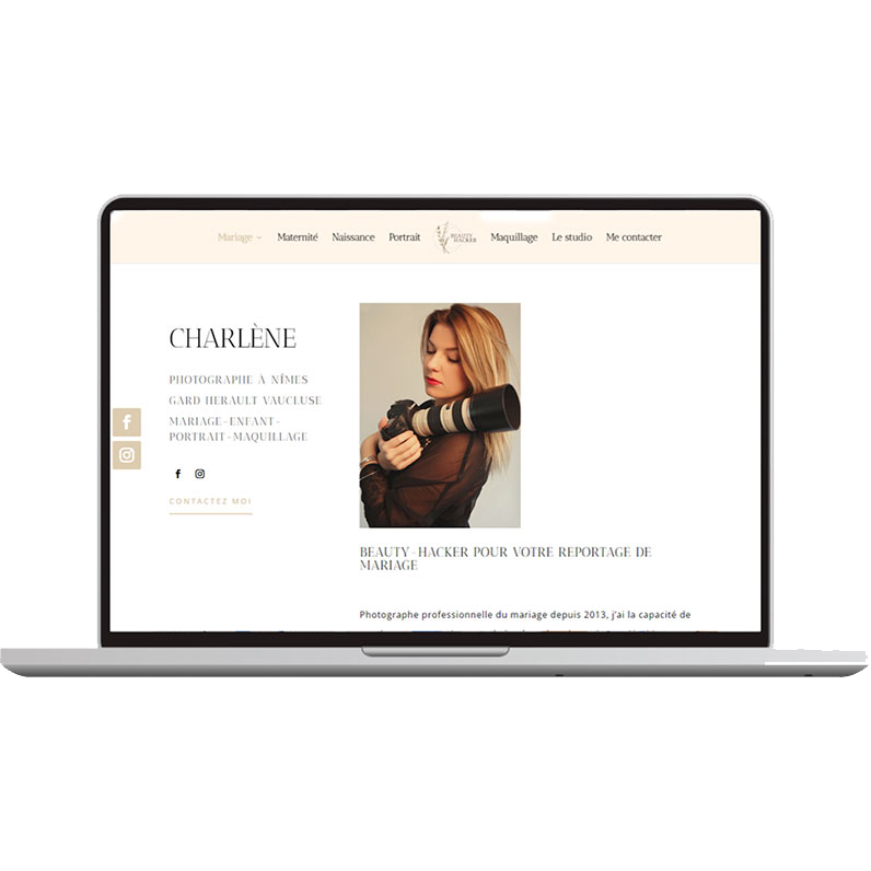 création site internet beauty hacker